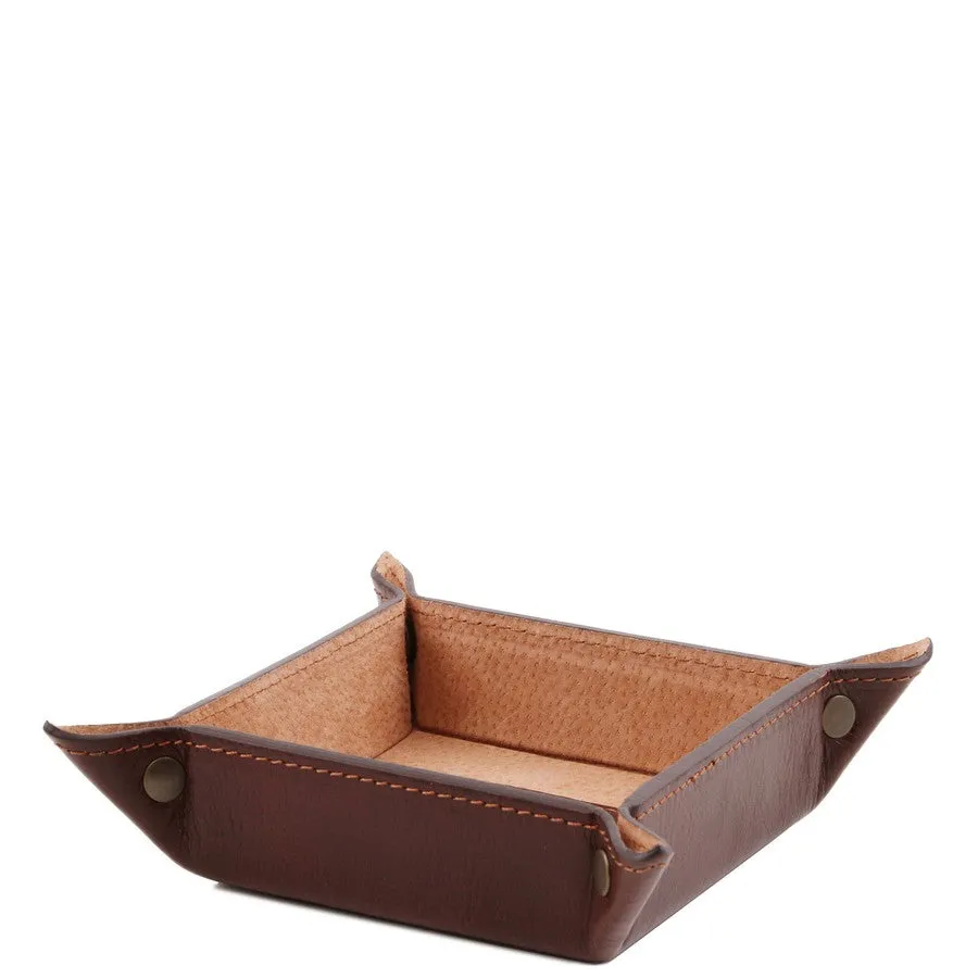 Small Leather Desk Tidy Tray