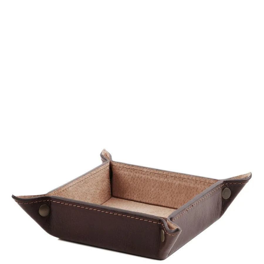 Small Leather Desk Tidy Tray