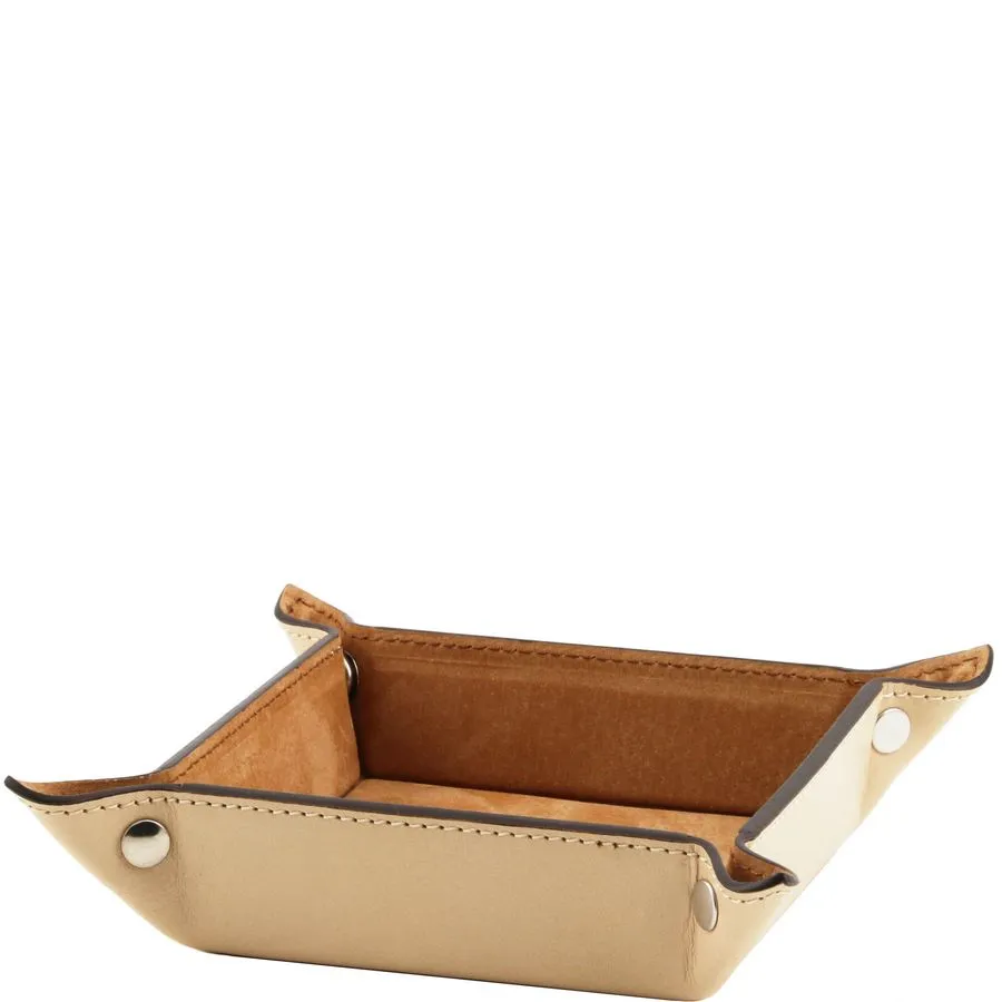 Small Leather Desk Tidy Tray