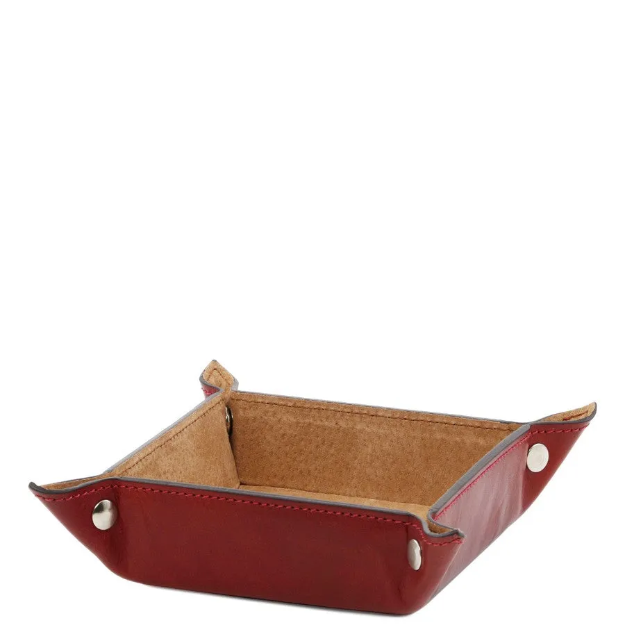 Small Leather Desk Tidy Tray
