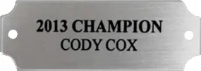 Small Silver Sublimated Plate for Fantasy Trophies