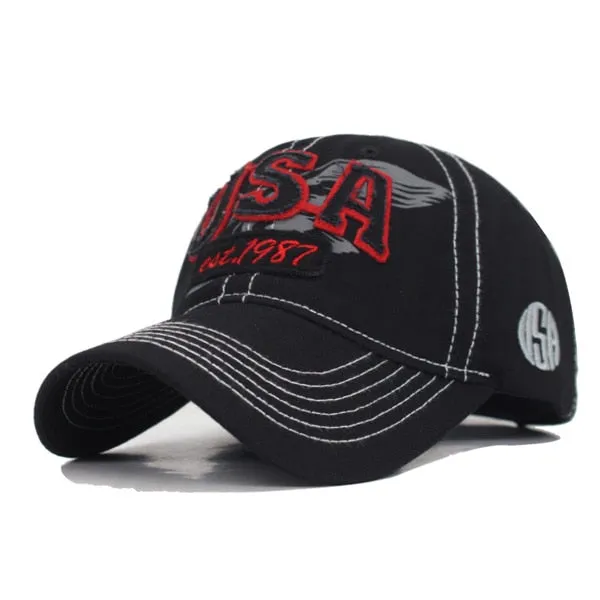 Snapback Caps Women USA Men Baseball Cap Hats For Men Bone Gorras Cotton Male Baseball Hat Casquette Hip Hop America Dad Hat Cap