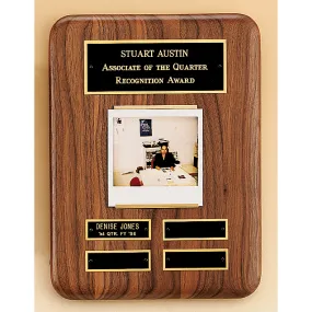 Solid American Walnut Quarterly Plaque