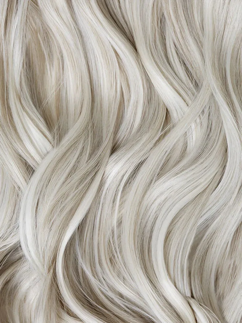 Stranded 18"/20" Heat Resistant Straight Clip In Hair Extension