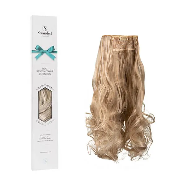 Stranded 20" Heat Resistant Curly Clip In Hair Extensions