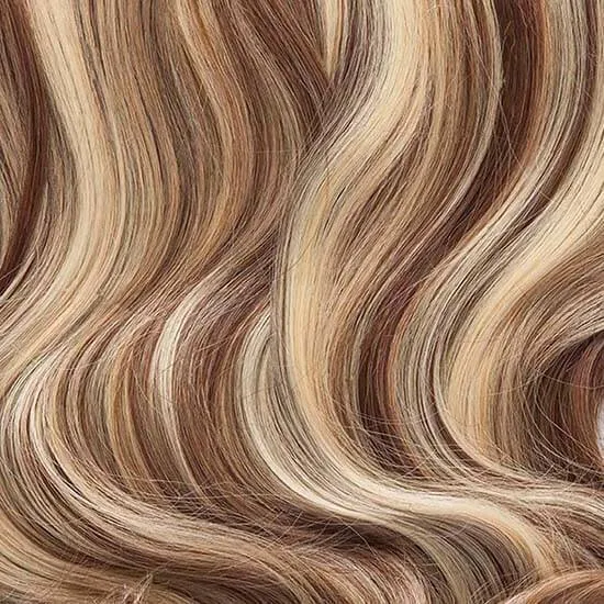 Stranded 20" Heat Resistant Curly Clip In Hair Extensions