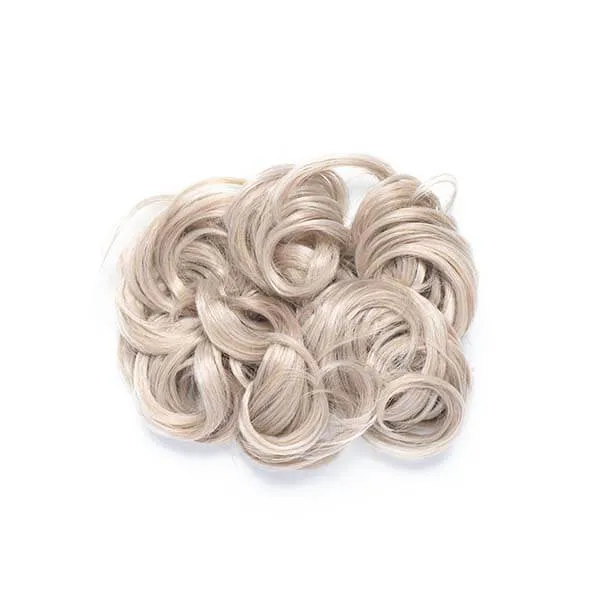 Stranded Heat Resistant Curly Messy Bun Scrunchie