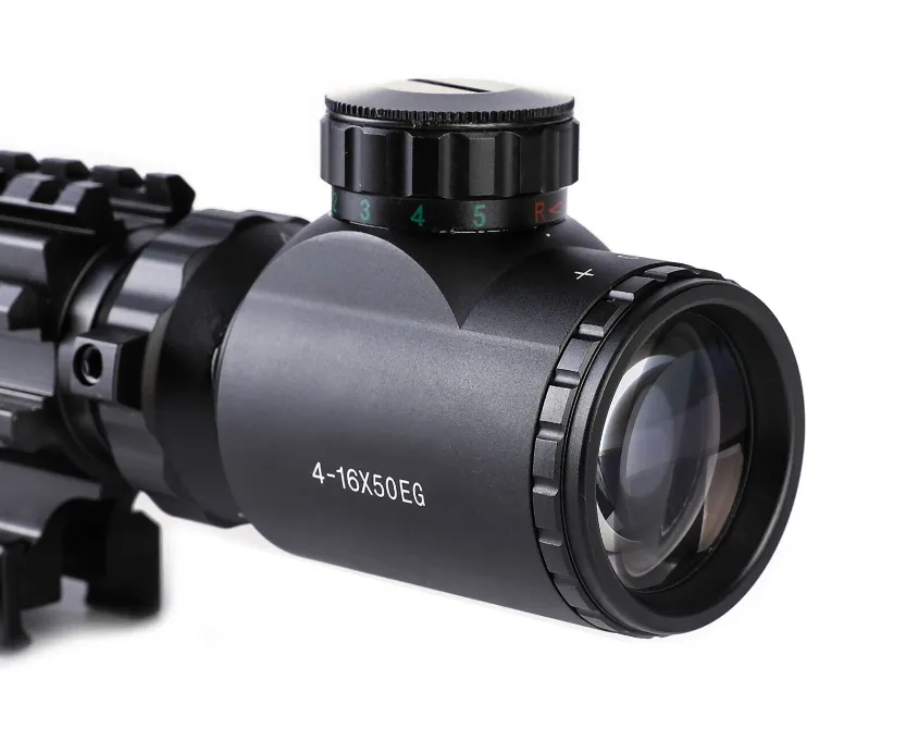 TAC-2: 4 Piece 4-16x50 Illuminated Reticle Scope Package