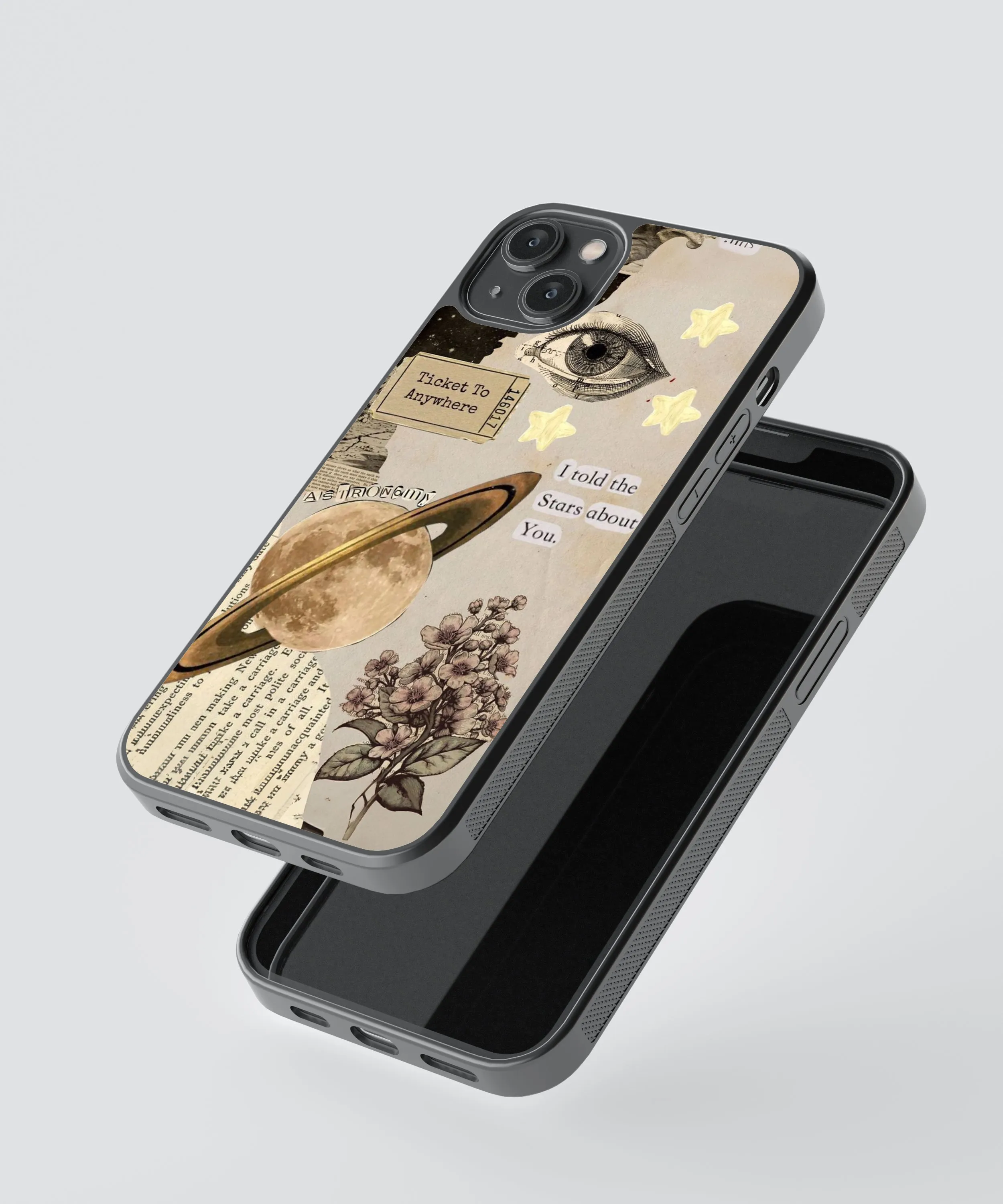 Ticket Vintage Glass Phone Case Cover