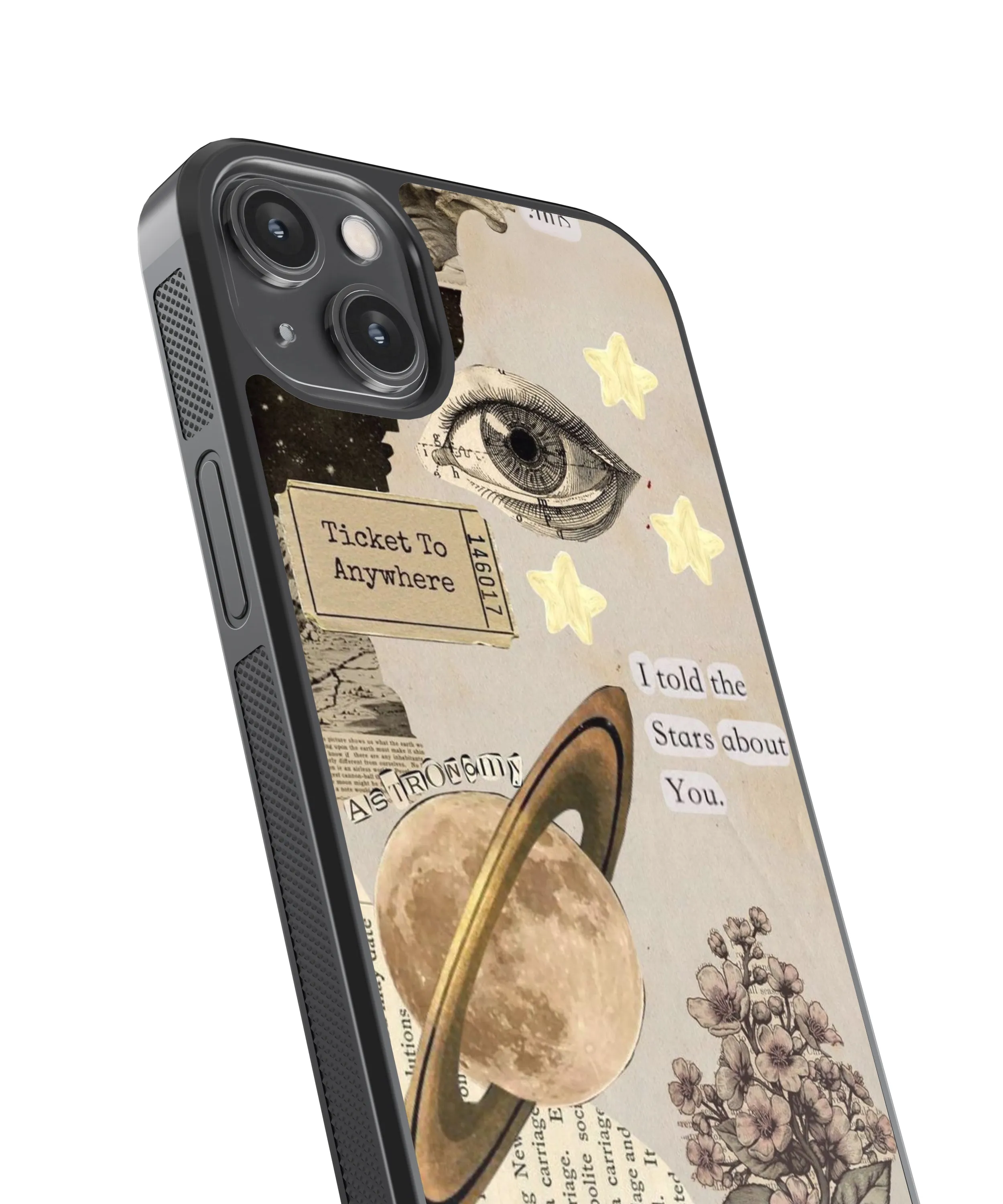 Ticket Vintage Glass Phone Case Cover