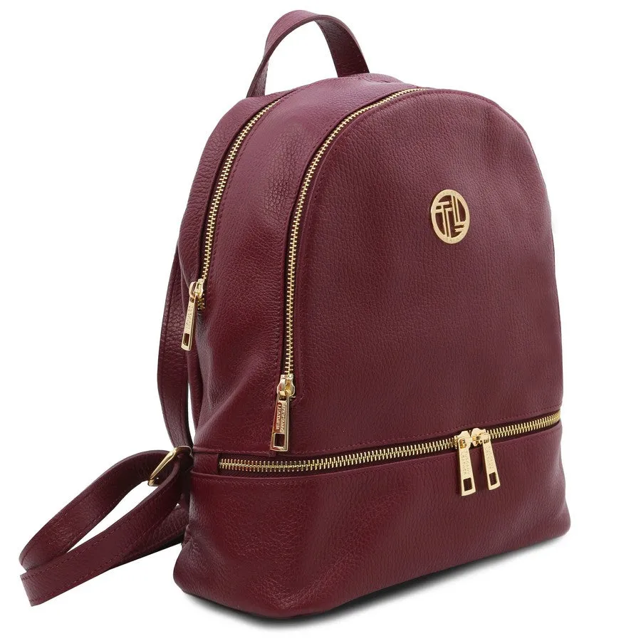 TL BAG Ladies Small Leather Backpack