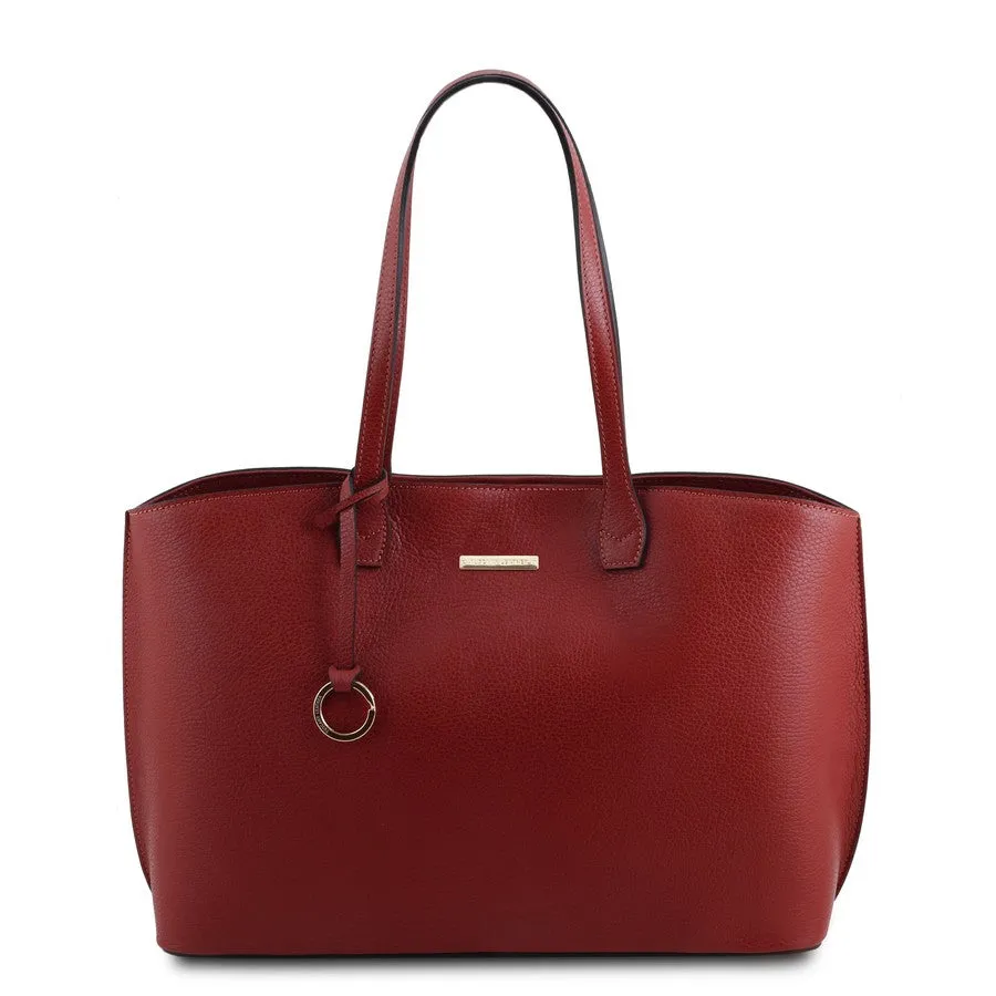 TL BAG Soft Leather Shopper Bag