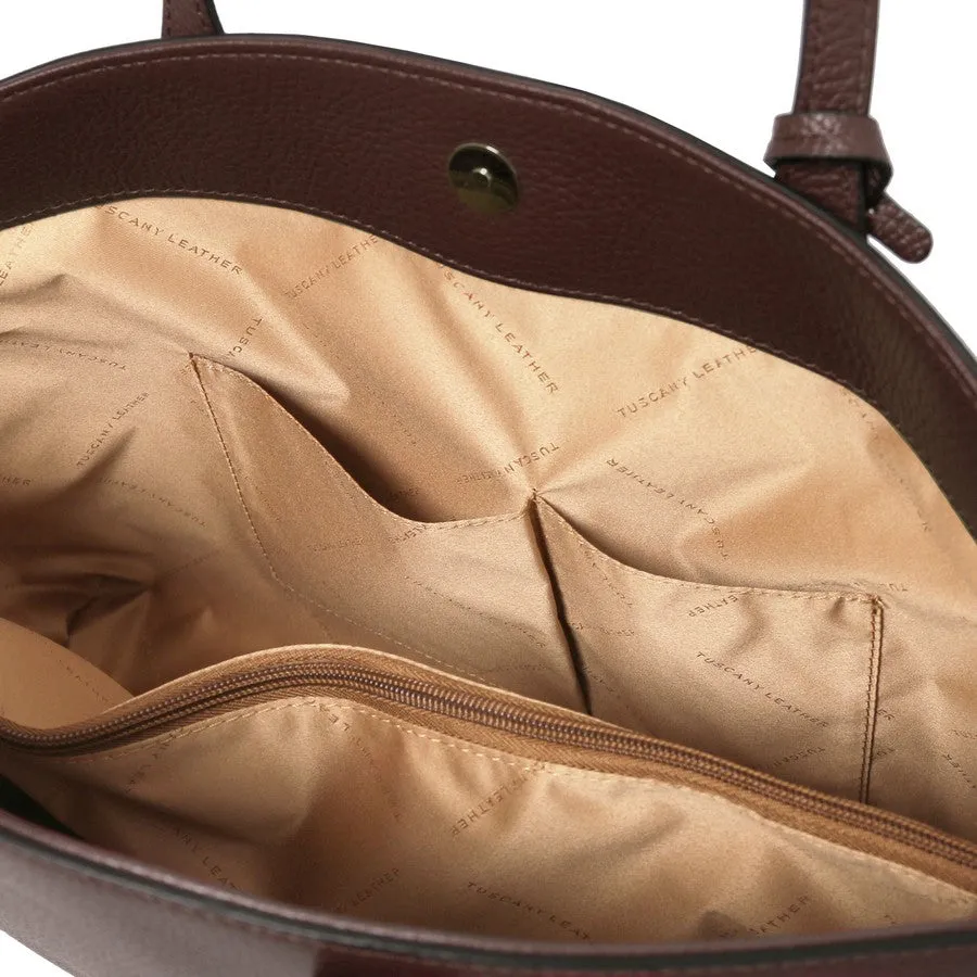 TL BAG Soft Leather Shopper Bag