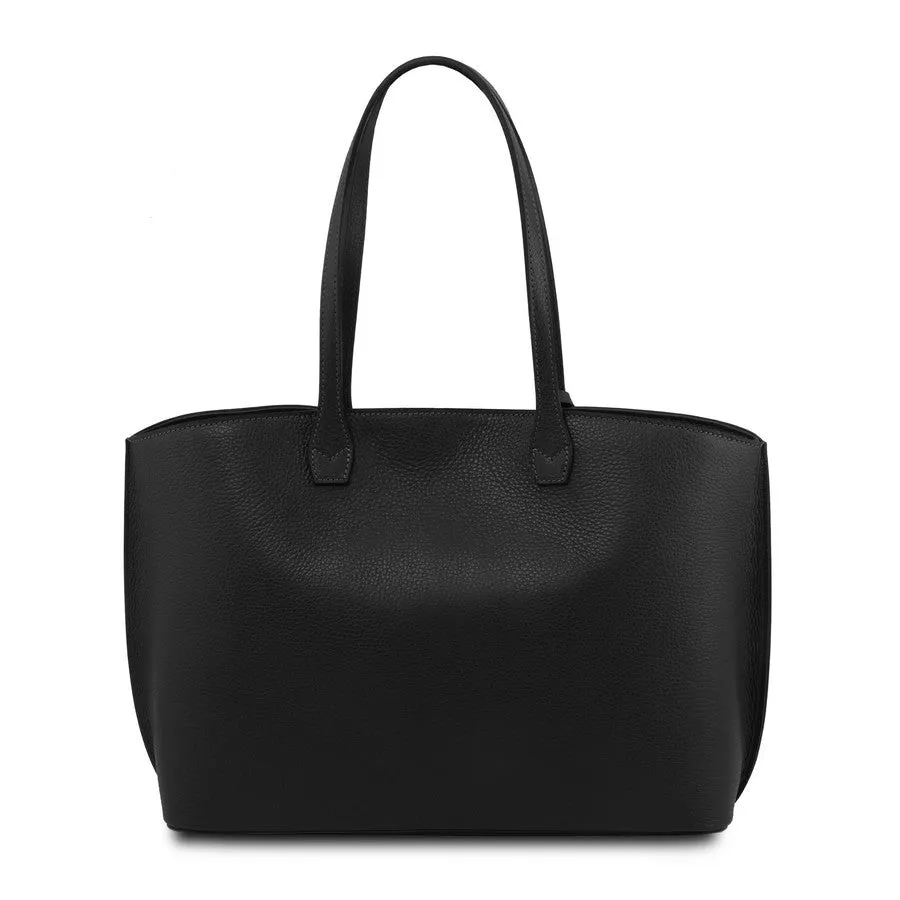 TL BAG Soft Leather Shopper Bag