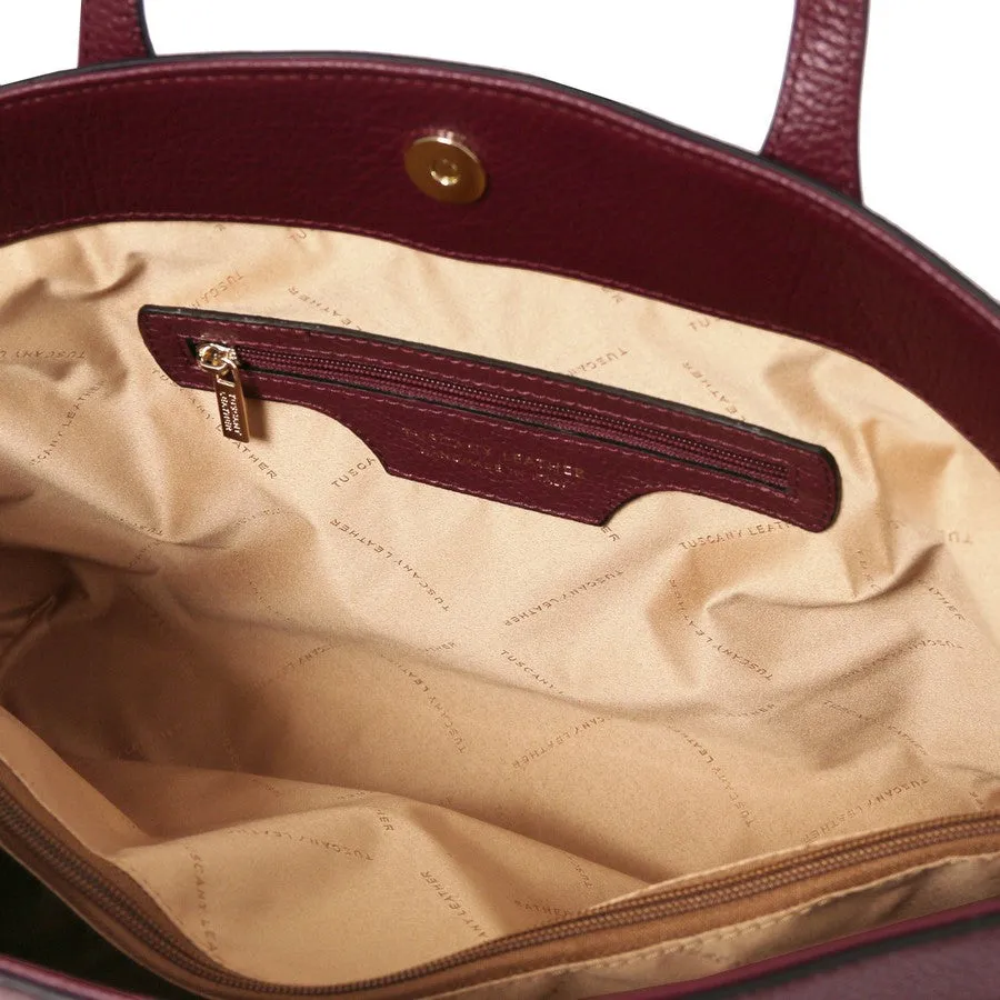 TL BAG Soft Leather Shopper Bag
