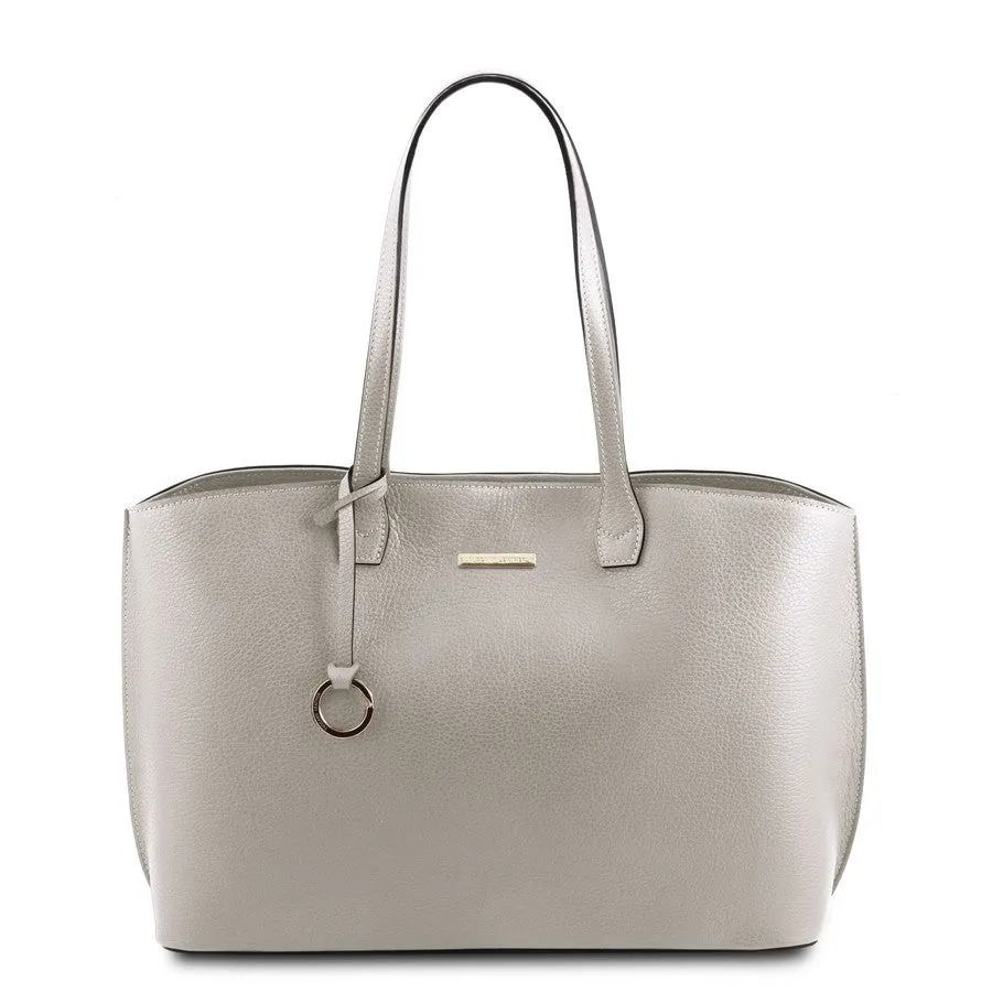 TL BAG Soft Leather Shopper Bag