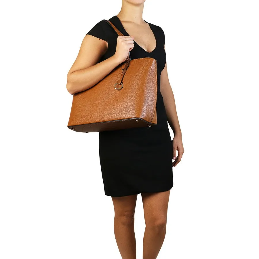 TL BAG Soft Leather Shopper Bag