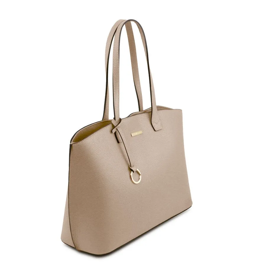 TL BAG Soft Leather Shopper Bag