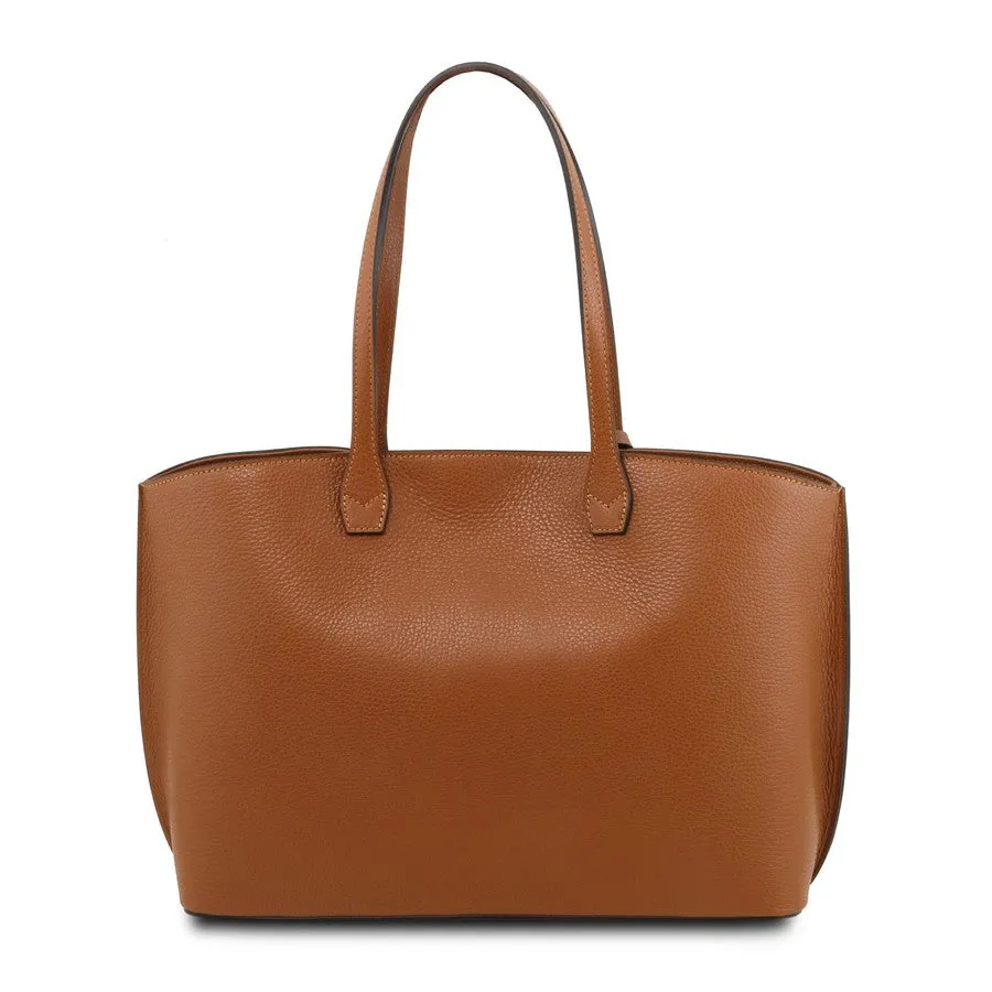 TL BAG Soft Leather Shopper Bag