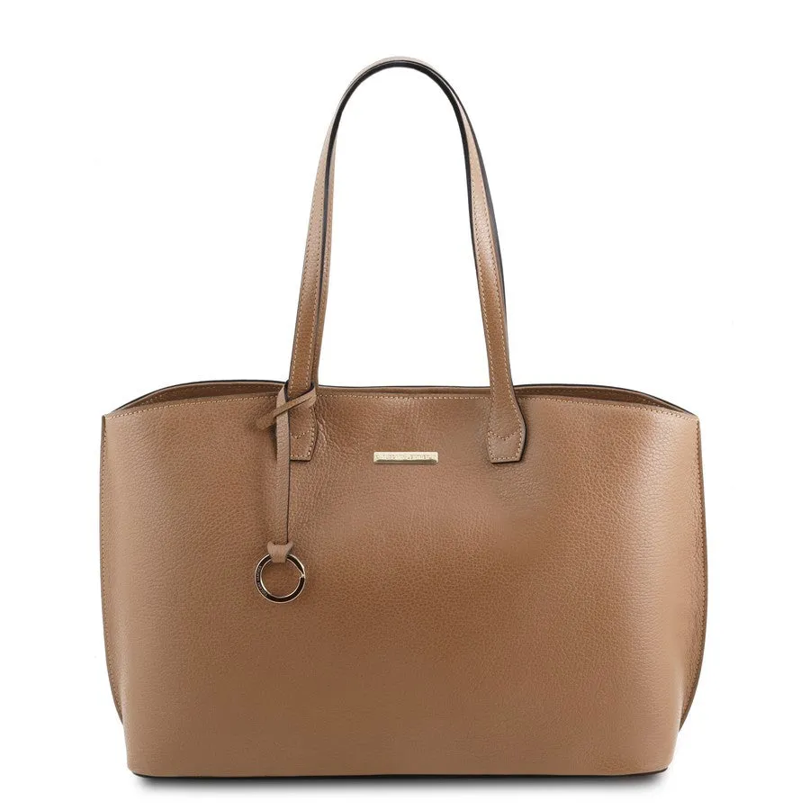 TL BAG Soft Leather Shopper Bag