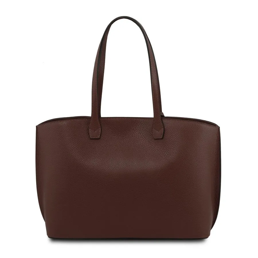 TL BAG Soft Leather Shopper Bag