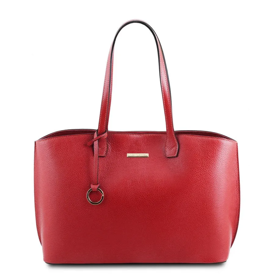 TL BAG Soft Leather Shopper Bag