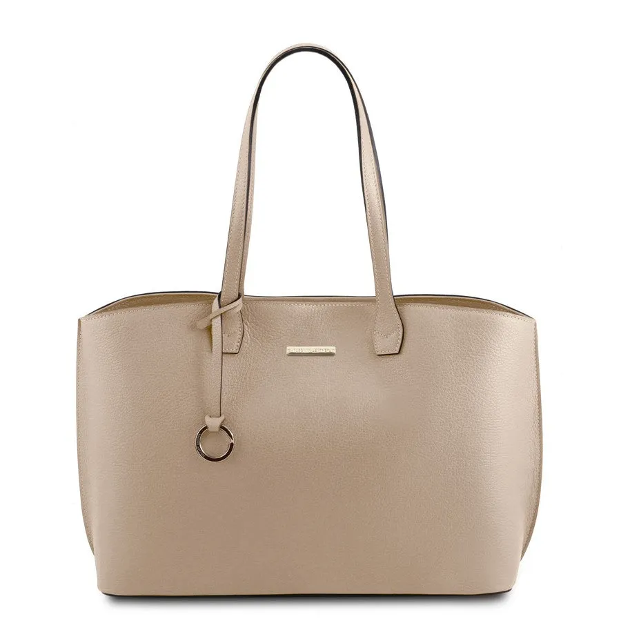 TL BAG Soft Leather Shopper Bag
