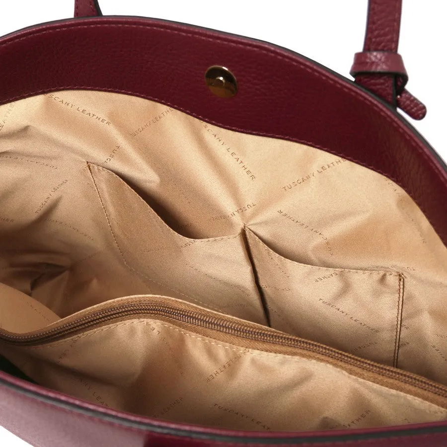 TL BAG Soft Leather Shopper Bag