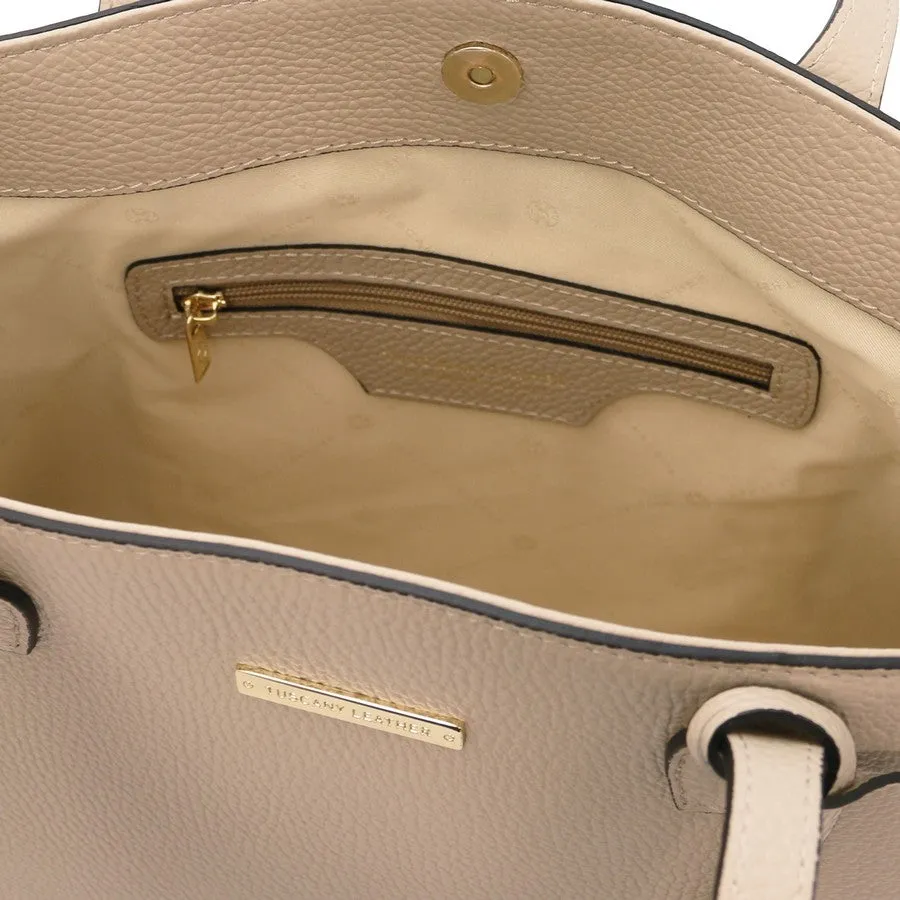 TL BAG Soft Leather Shopper Bag