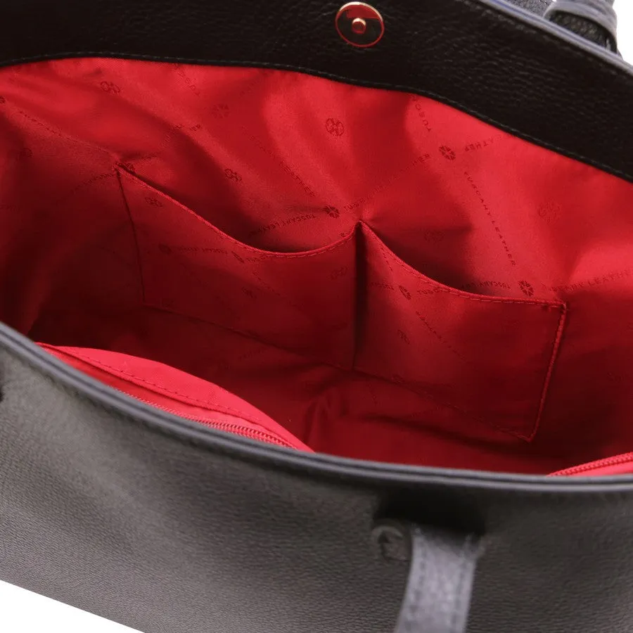 TL BAG Soft Leather Shopper Bag
