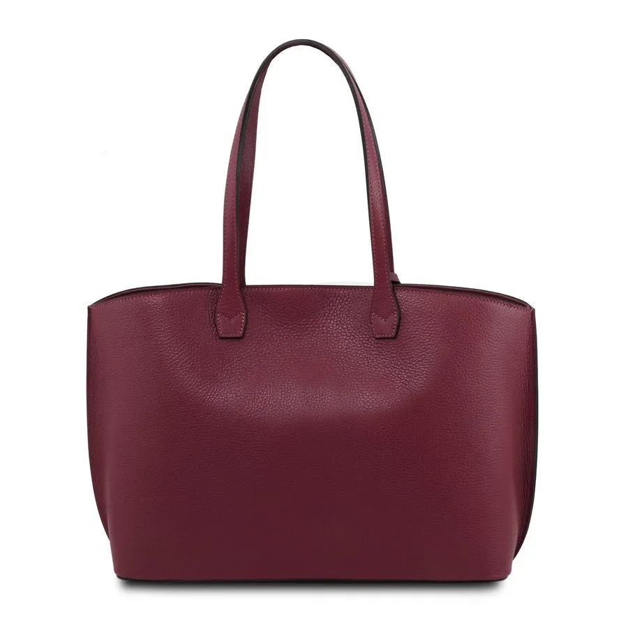 TL BAG Soft Leather Shopper Bag