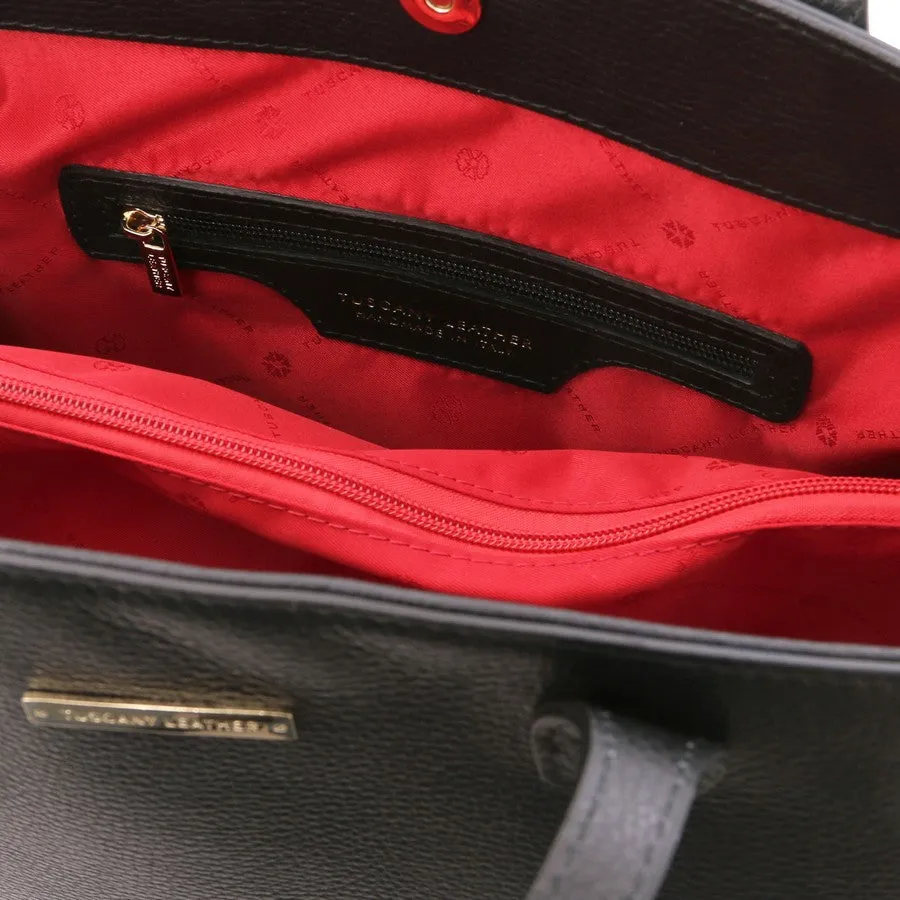 TL BAG Soft Leather Shopper Bag