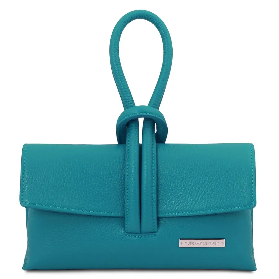 TL BAG Womens Leather Clutch