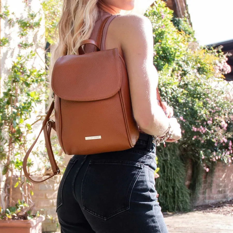 TL BAG Womens Small Leather Backpack