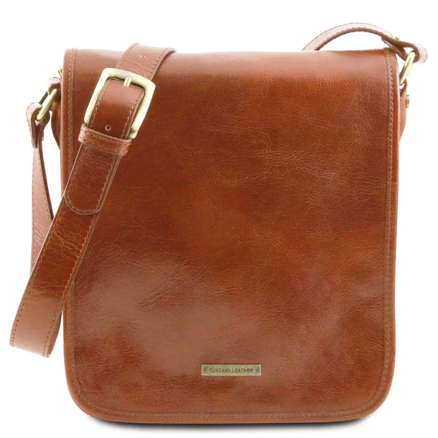 TL Messenger Leather Shoulder Bag