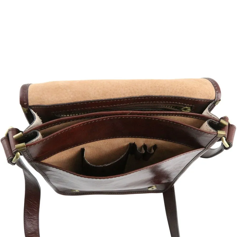 TL Messenger Leather Shoulder Bag