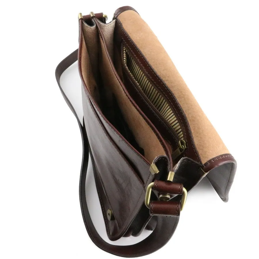 TL Messenger Leather Shoulder Bag