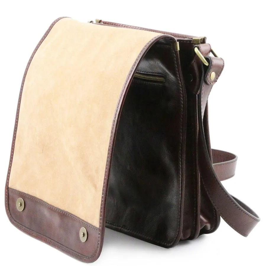 TL Messenger Leather Shoulder Bag