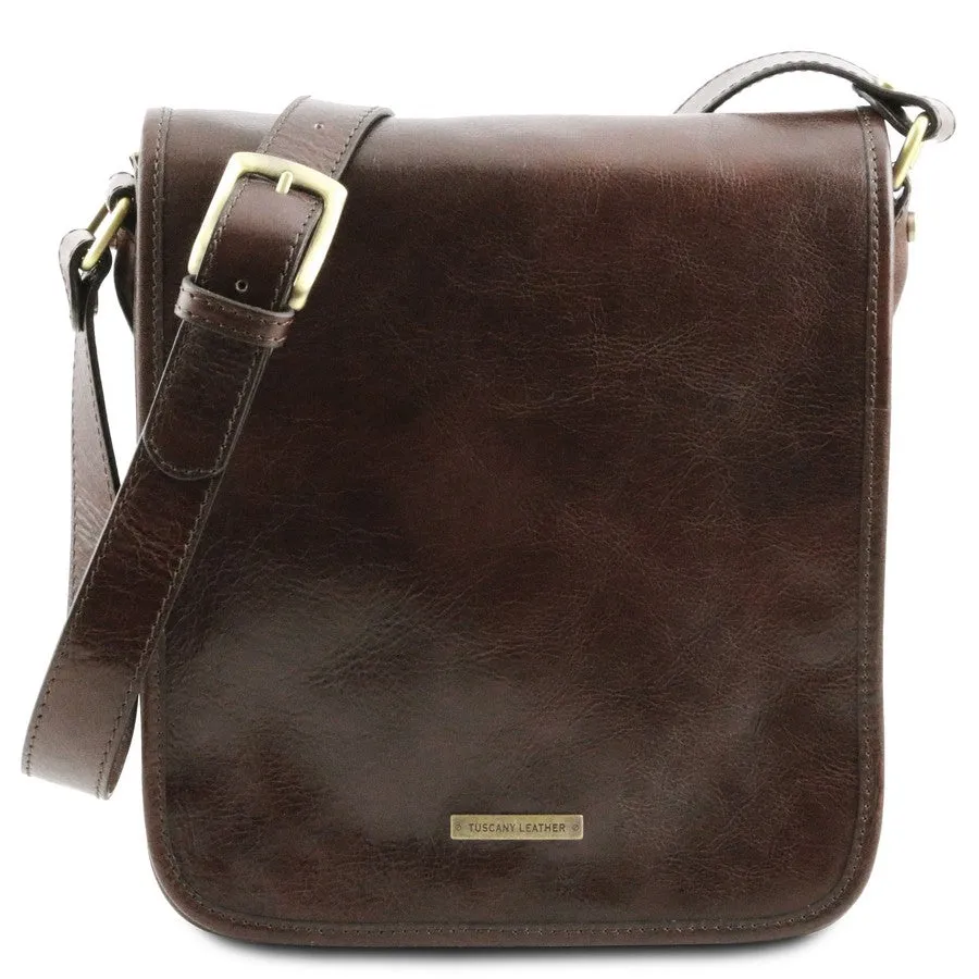 TL Messenger Leather Shoulder Bag