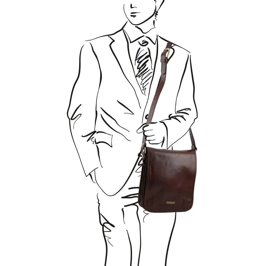 TL Messenger Leather Shoulder Bag
