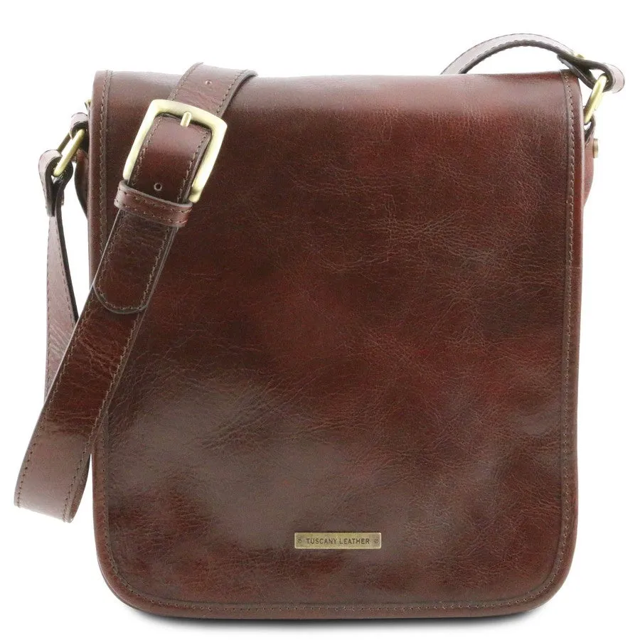 TL Messenger Leather Shoulder Bag