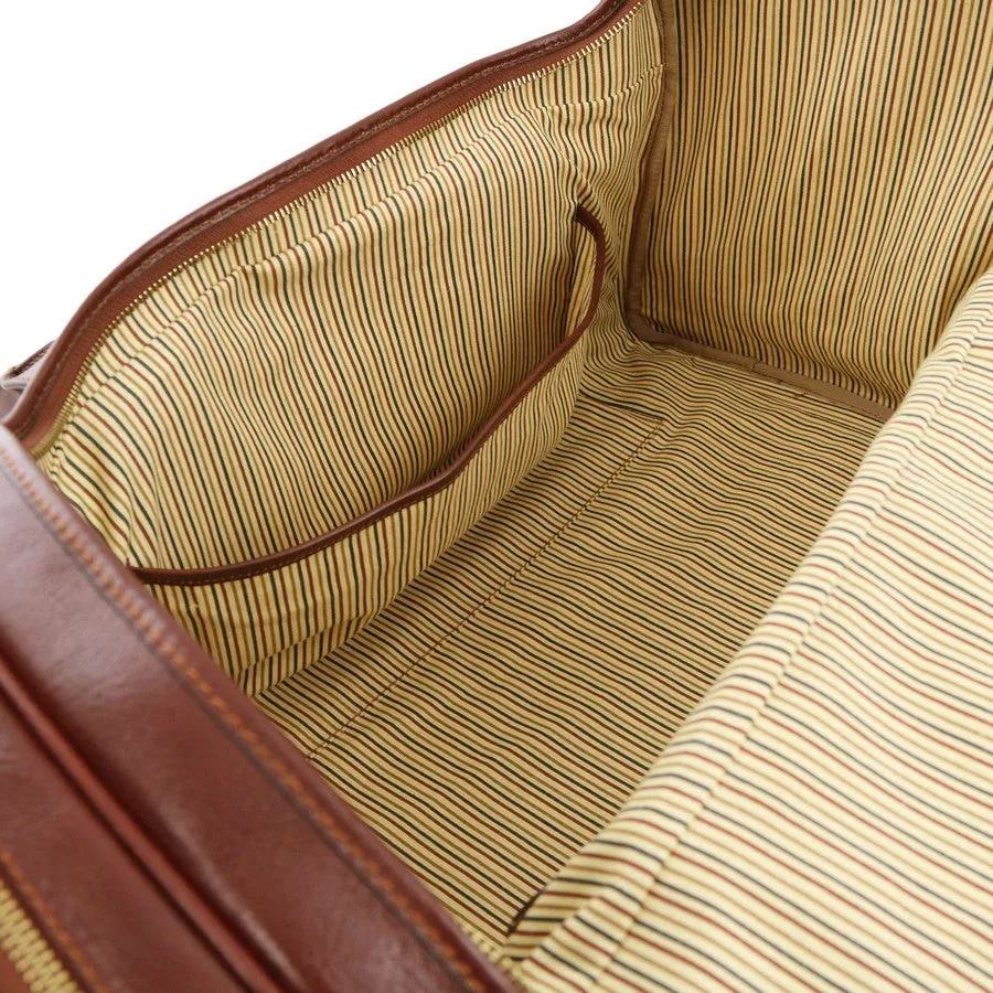 TL Voyager Luxury Leather Travel Bag