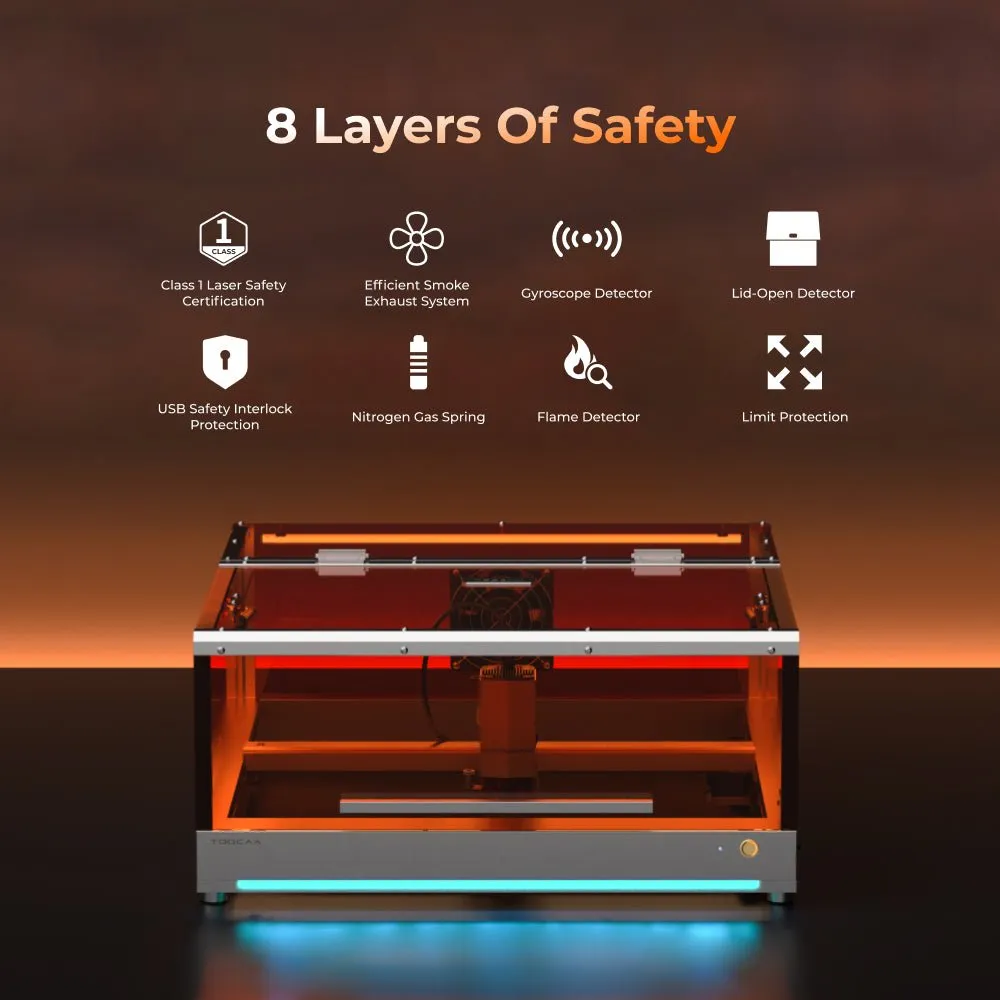 TOOCAA L2 Desktop Laser Engraver & Cutter