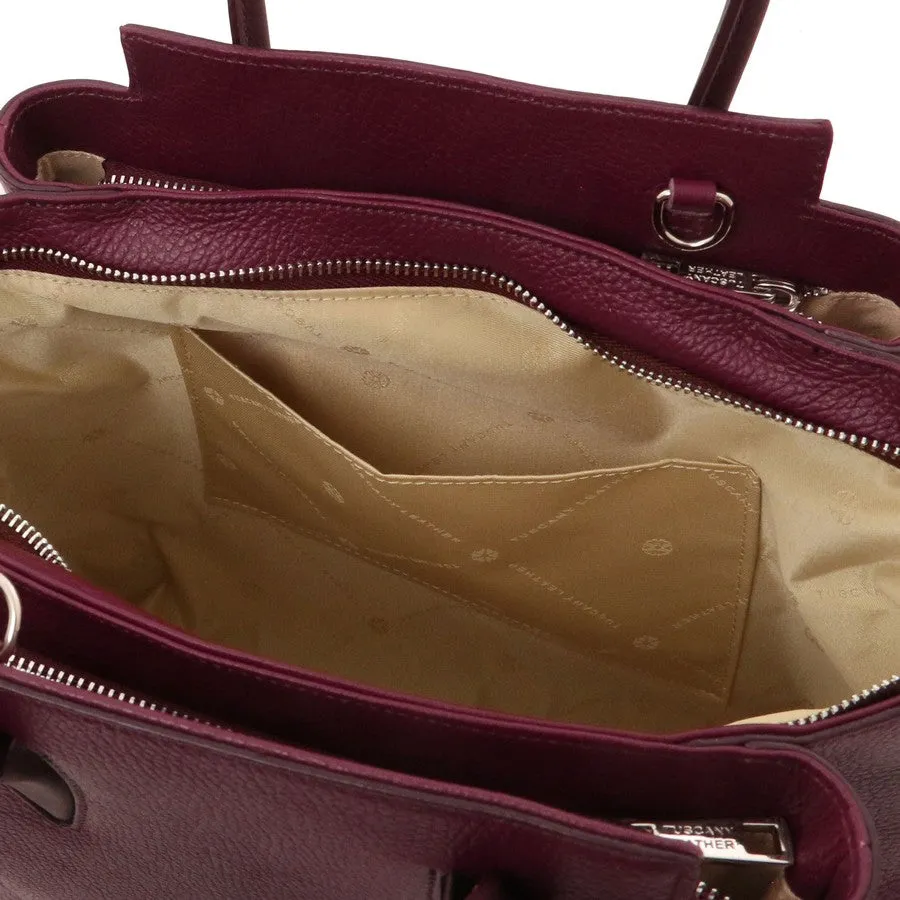 Tulipan Italian Leather Handbag