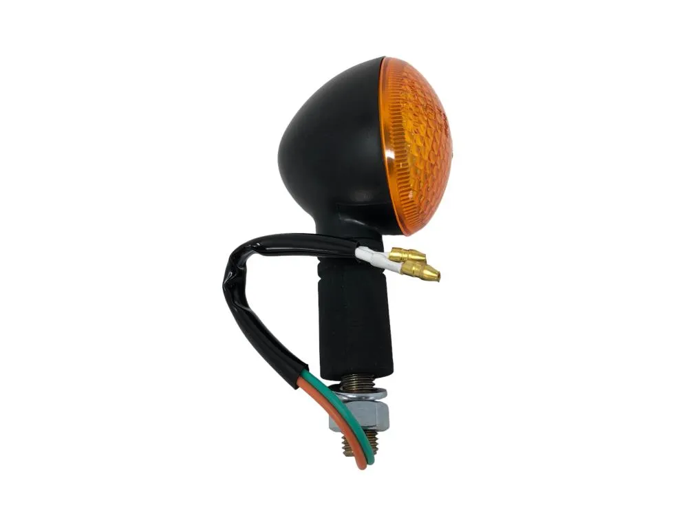 Turn Signal (1) Large Cateye - Black - Highway Hawk H68-5071