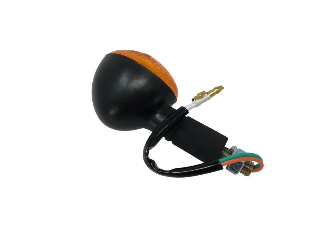 Turn Signal (1) Large Cateye - Black - Highway Hawk H68-5071