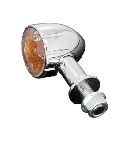 Turn Signal set (2 pieces) "Tech Glide" Turn Signal in Chrome, Long Stem - Highway Hawk H203-339
