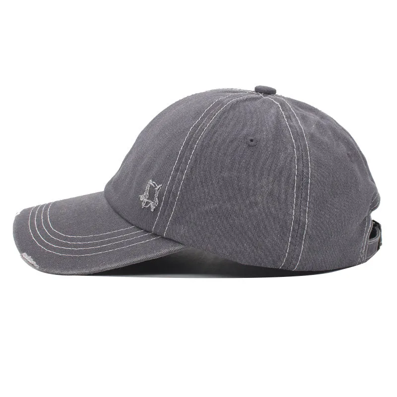 Unisex Solid Vintage Men Baseball Cap Hats For Women Cotton Hole Summer Outdoor Sprot Trucker Dad Snapback Caps Men Baseball Hat