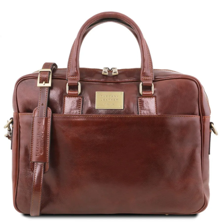 Urbino Leather Business Laptop Bag