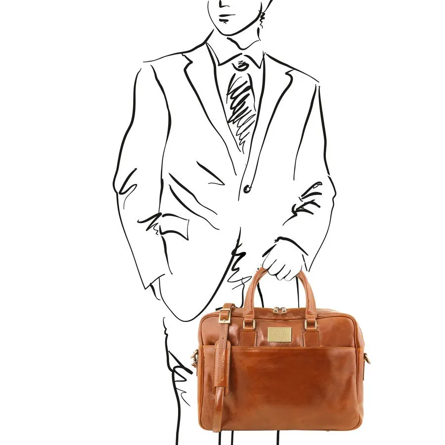 Urbino Leather Business Laptop Bag